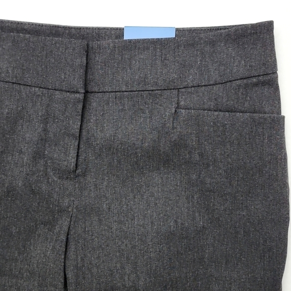 Ricki's Heathered Grey Stretch Mid Rise Fitted Subtle Flare Pants Regular Size 6 - Picture 3 of 14